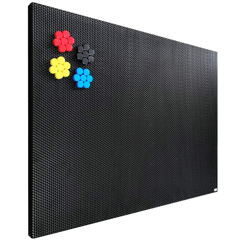 JILoffice Bulletin Board, Magnetic Board 24 x 18 Inch, Great Wall Mounting Board with 40 Magnets, Decorative Board for Photos and Messages - Image 2